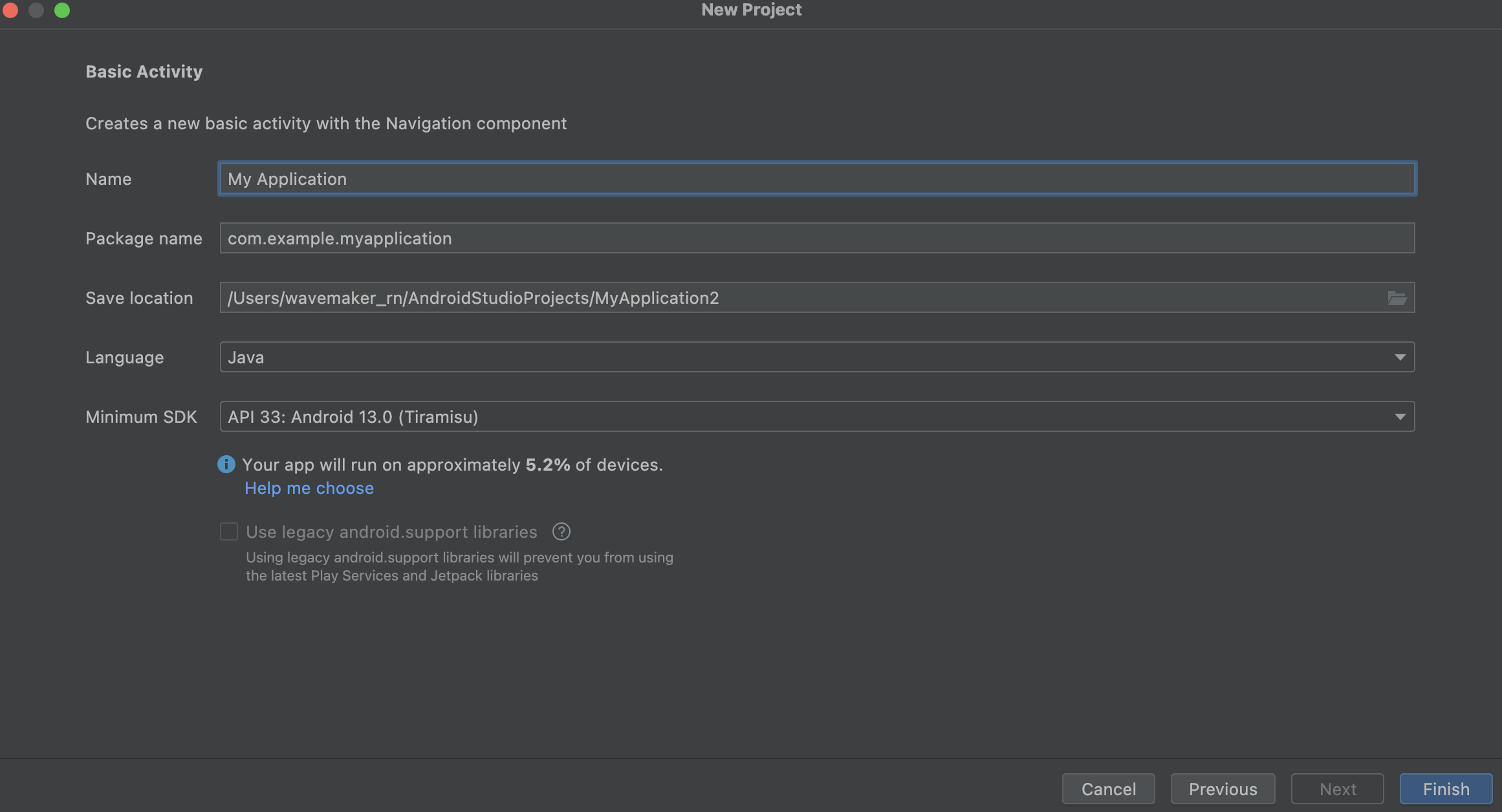 Create Android Project