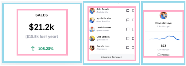 examples of single child alignment inside frame with auto layout